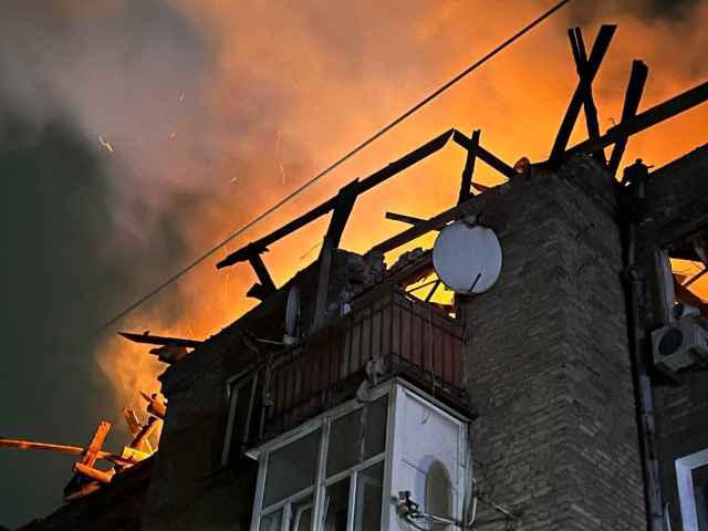 Ворог масовано атакував Кам&#039;янське безпілотниками.