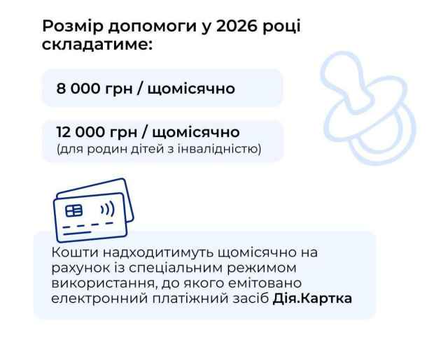 З 1 січня 2026 року для працюючих батьків передбачена програма державної підтримки &laquo;єЯсла&raquo;.
